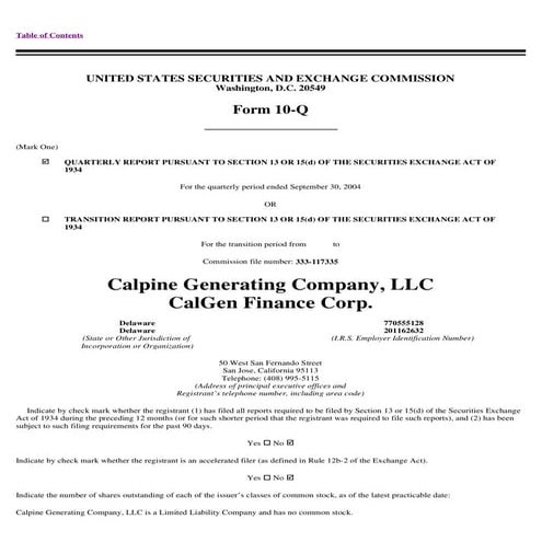 calpine 04CALGEN | PDF