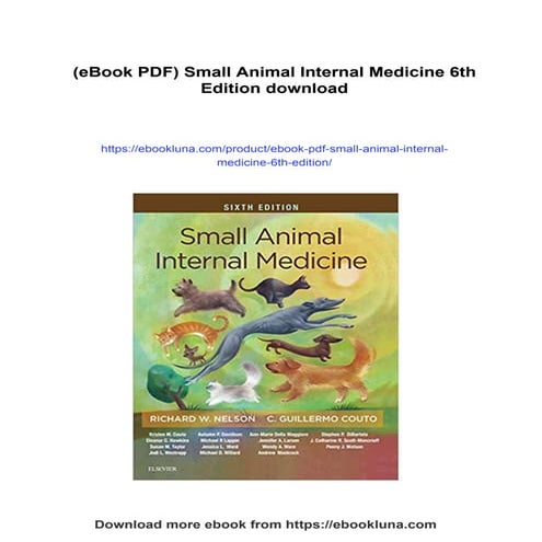 (eBook PDF) Small Animal Internal Medicine 6th Edition | PDF
