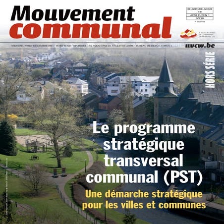Le programme stratégique transversal communal (PST) - Une démarche stratégiqu...