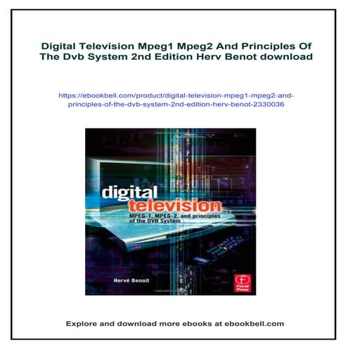 Digital Television Mpeg1 Mpeg2 And Principles Of The Dvb System 2nd Edition H...