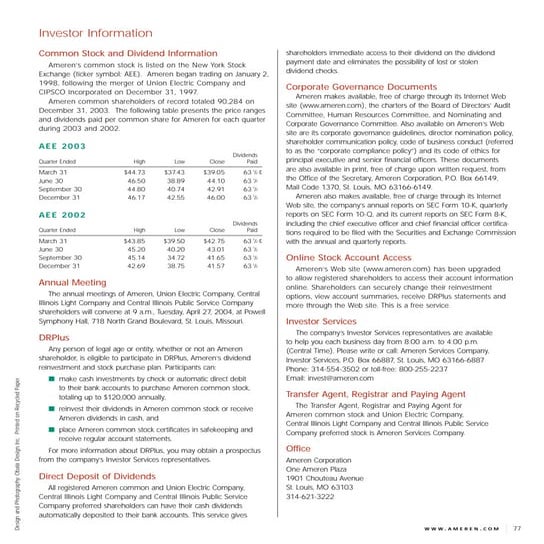 ameren 2003_am_ar_investor_info PDF