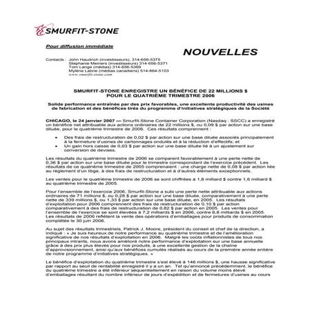 smurfit stone container Q406_French