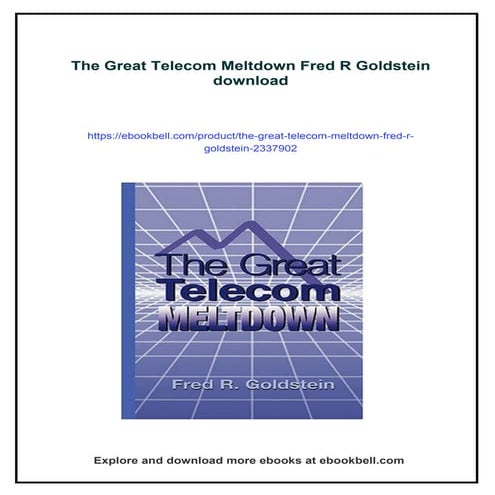 The Great Telecom Meltdown Fred R Goldstein | PDF