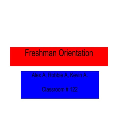 Freshman Orientation