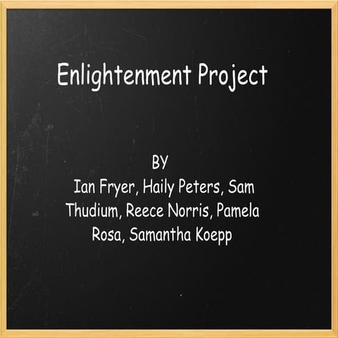Group 4 Enlightenment Project P2