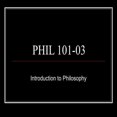 Phil 101 introduction to philosophy (queens college) course information ...