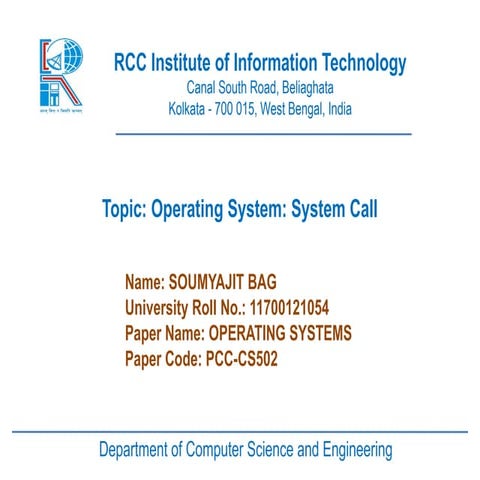 System Calls in Operating Systems (SC in OS)