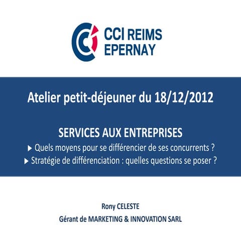 Atelier BtoB - Rony Celeste, Marketing Innovation 