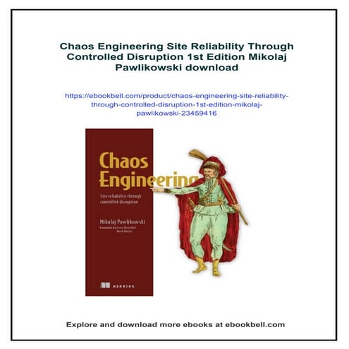 Chaos Engineering Site Reliability Through Controlled Disruption 1st Edition ...