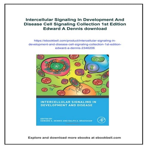 Intercellular Signaling In Development And Disease Cell Signaling Collection ...