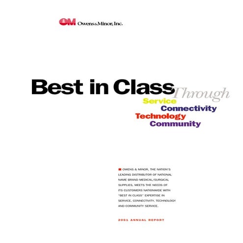 owens & minor  2001ar