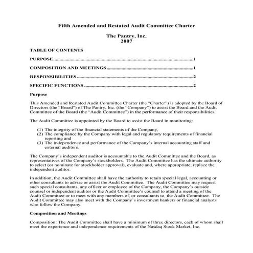 Overview on Audit committee | PPT