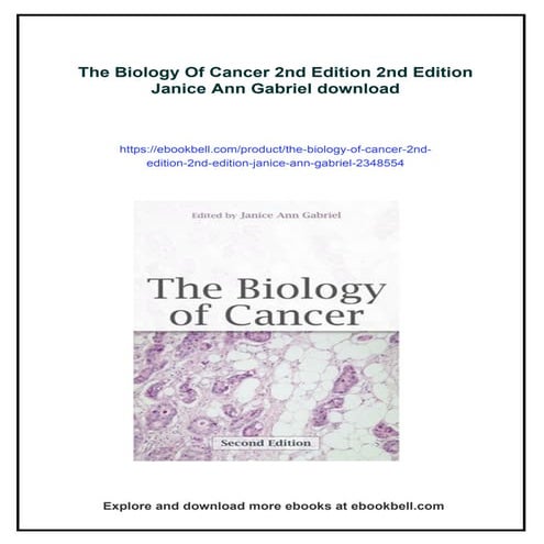 The Biology Of Cancer 2nd Edition 2nd Edition Janice Ann Gabriel