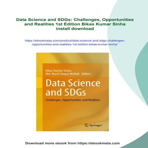 Data Science and SDGs: Challenges, Opportunities and Realities 1st Edition Bi...