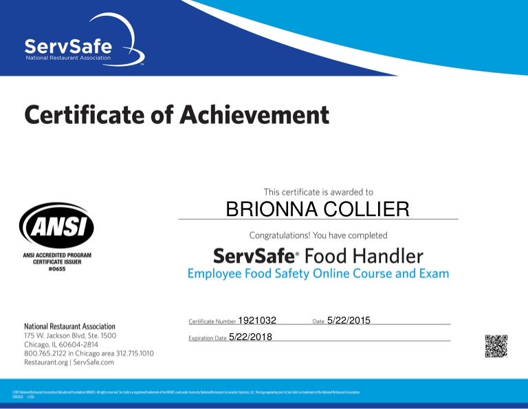 ServSafe Certification