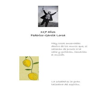 117 años Federico García Lorca