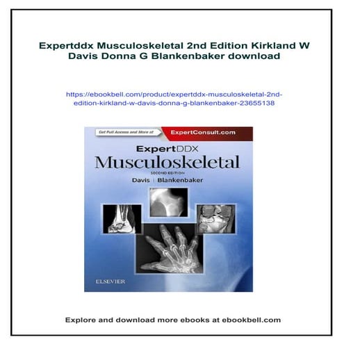 Expertddx Musculoskeletal 2nd Edition Kirkland W Davis Donna G ...