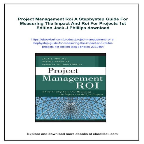 Project Management Roi A Stepbystep Guide For Measuring The Impact And ...