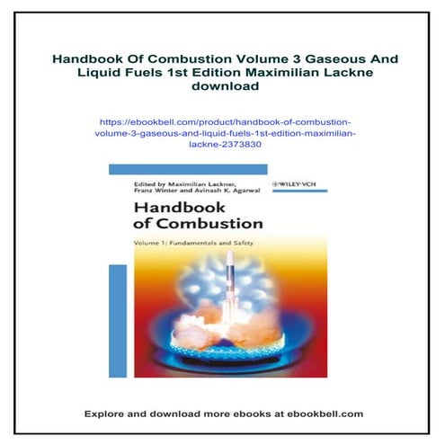 Handbook Of Combustion Volume 3 Gaseous And Liquid Fuels 1st Edition ...