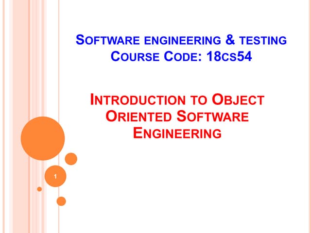 1  18CS54 _Software Engineering and Testing _Introduction to CO PO _Syllabus ...