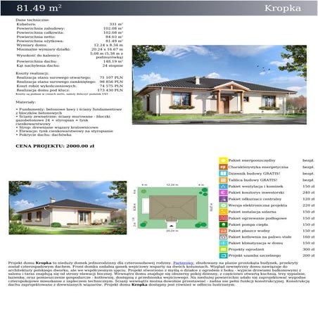 Projekt domu Kropka