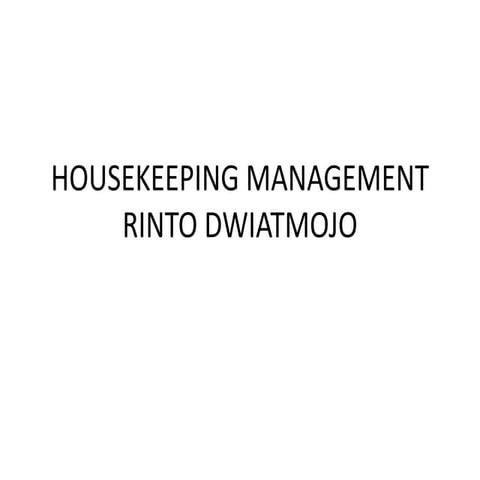 Manajemen Housekeeping Hotel Indonesia 1