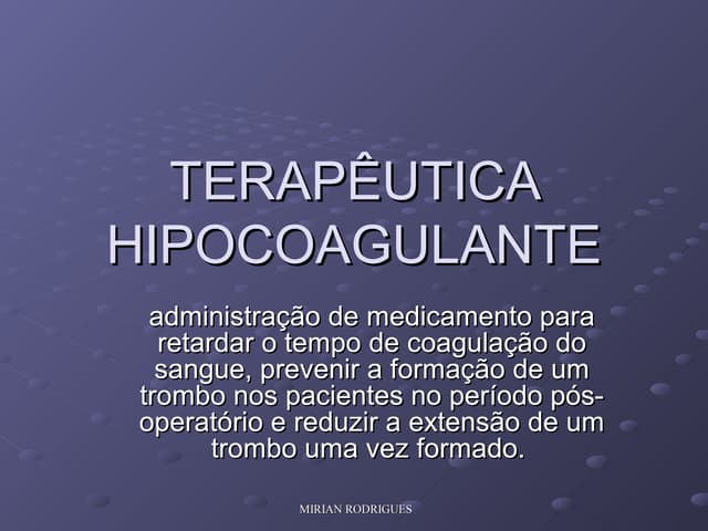 1190464275 terapeutica hipocoagulante
