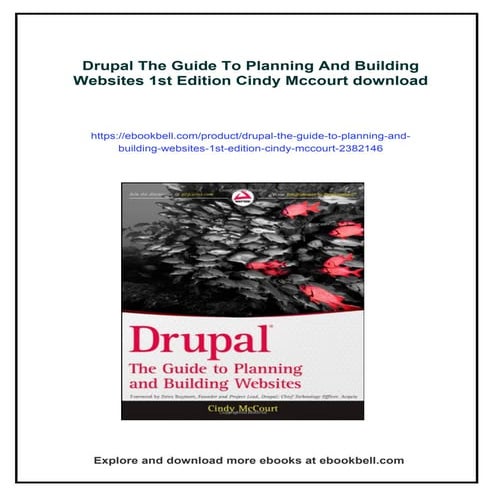 Drupal The Guide To Planning And Building Websites 1st Edition Cindy Mccourt