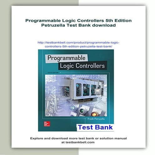 Programmable Logic Controllers 5th Edition Petruzella Test Bank | PDF