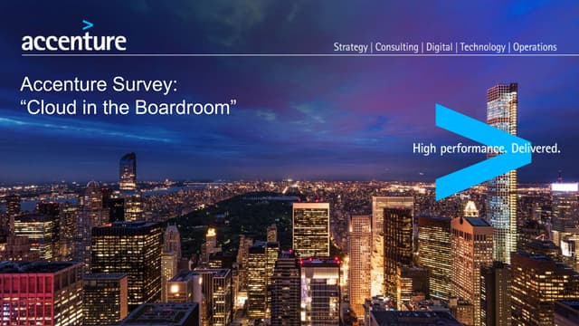 Cloud in the Boardroom