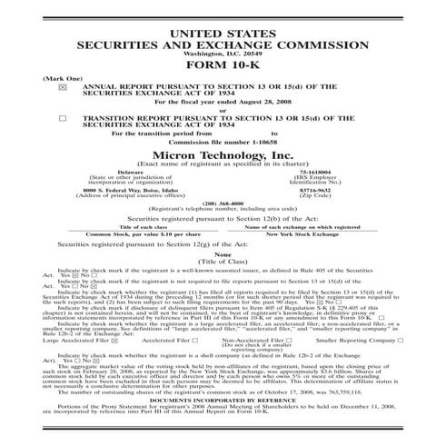 micron technollogy 10k_2008