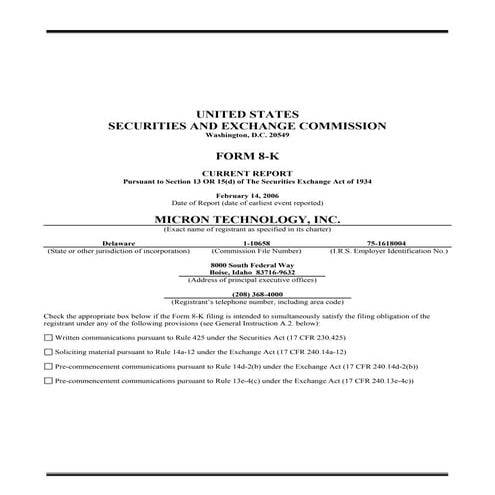 micron technollogy 2006_8-K_call_spread