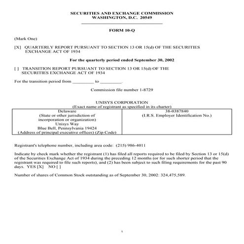 unisys 2002_3Q_10Q