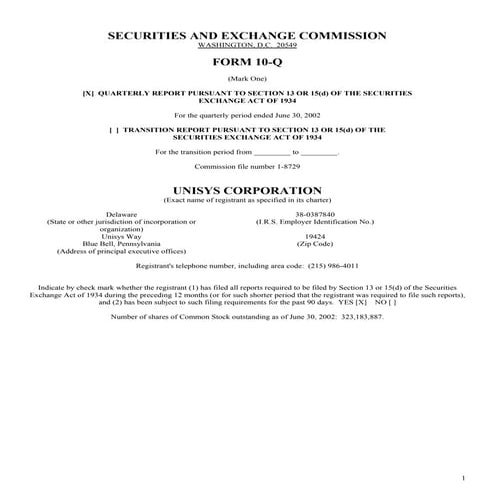 unisys 2002_2Q_10Q