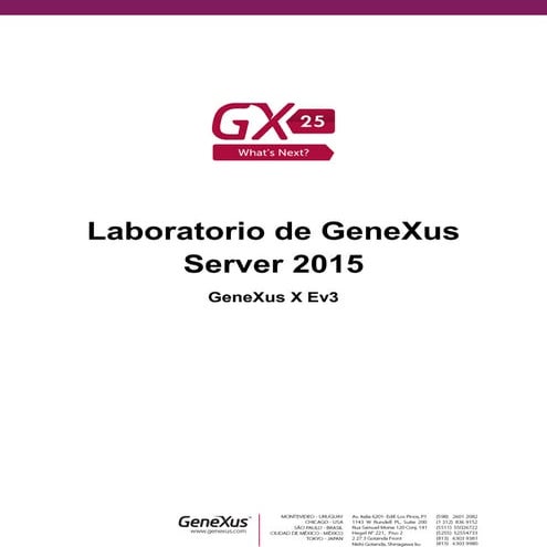 Laboratorio GXserver (cont)