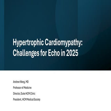 Hypertrophic Cardiomypathy: Challenges for Echo in 2025