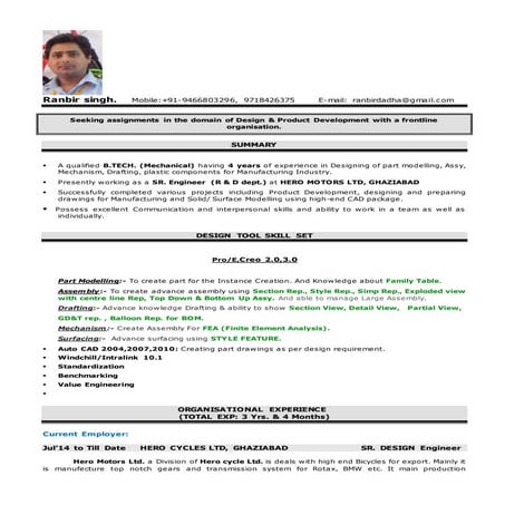 RANBIR SINGH CV