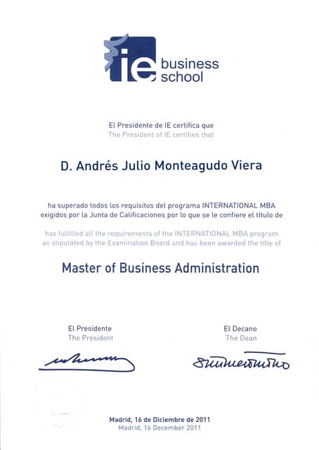Babson MBA Transcript | PDF