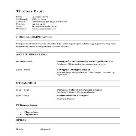 Thomas CVrev2 | PDF