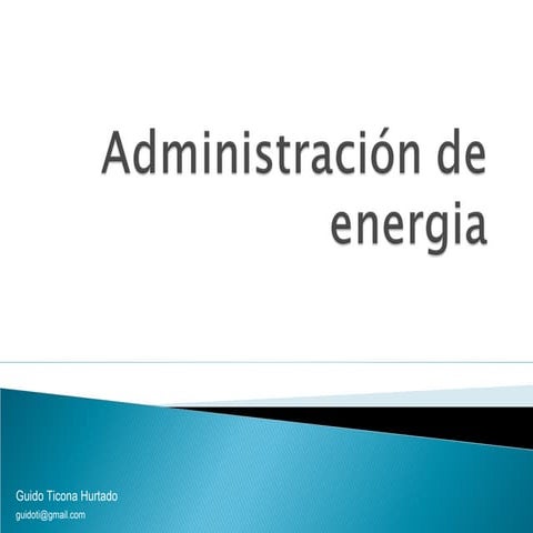 11 Administración Android  -  Administración de Energia