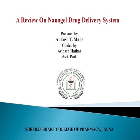 nanogel drug delivery system ankush