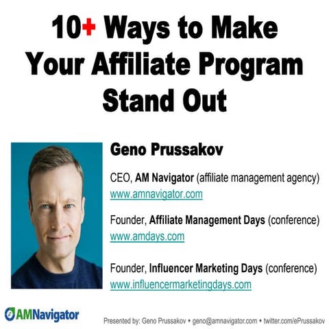 10 Ways to Make Your Affiliate Program Stand Out