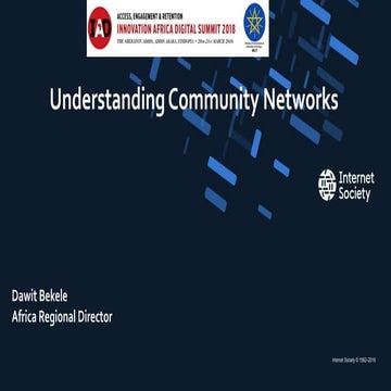 Internet Society - community networks presentation
