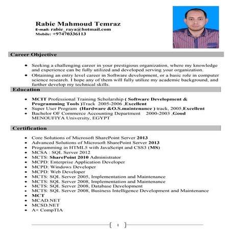 Rabie_temraz_CV (SharePoint)