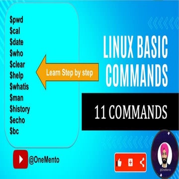 Linux Basic commands for beginners-@OneMento | PPT