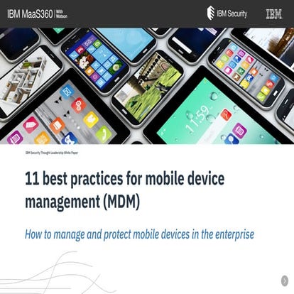 11 best practices for #mobile device management ( #mdm )  https /www-01.ibm.c...