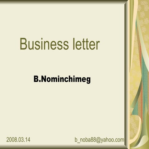 11 Business Letter Nominchimeg