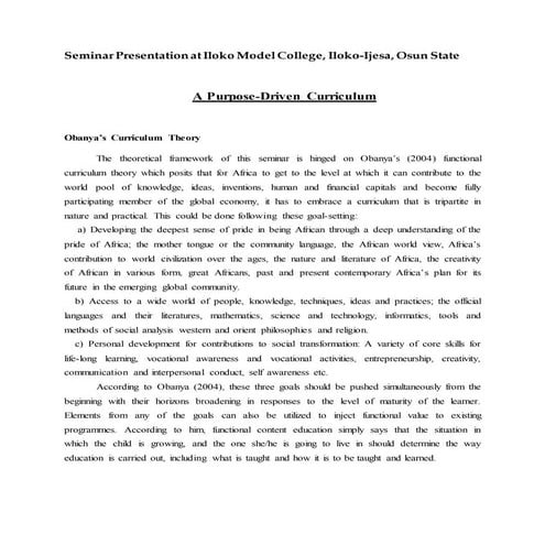 Seminar Presentation