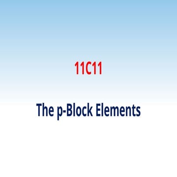 P Block elements | PPTX