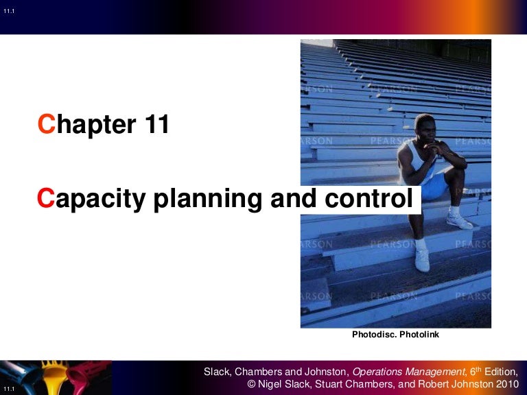 11 Capacity Planning And Control Operations Management